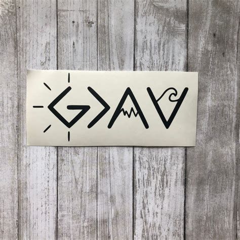 god is greater than highs and lows sticker|More.